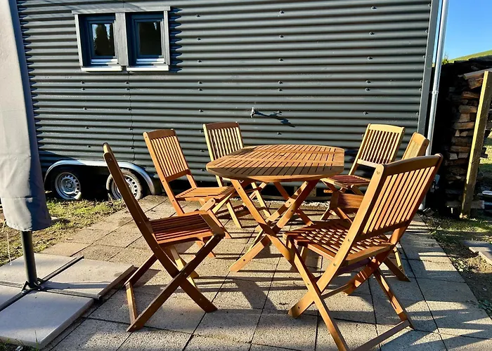 Tiny House Abenteuer Mit Hot Tub Appartement Scharten